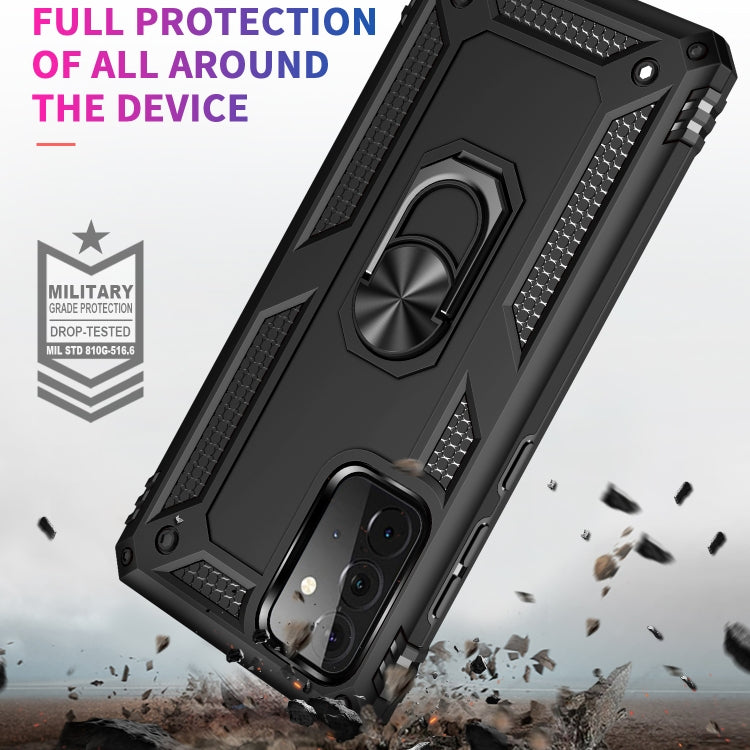 For Samsung Galaxy A72 5G / 4G Shockproof TPU + PC Protective Case with 360 Degree Rotating Holder
