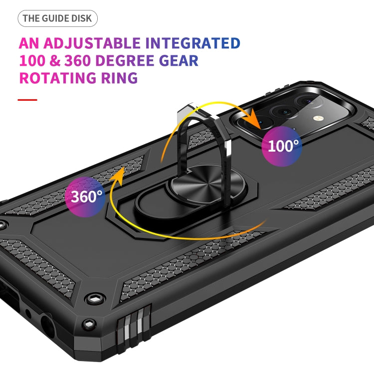 For Samsung Galaxy A72 5G / 4G Shockproof TPU + PC Protective Case with 360 Degree Rotating Holder