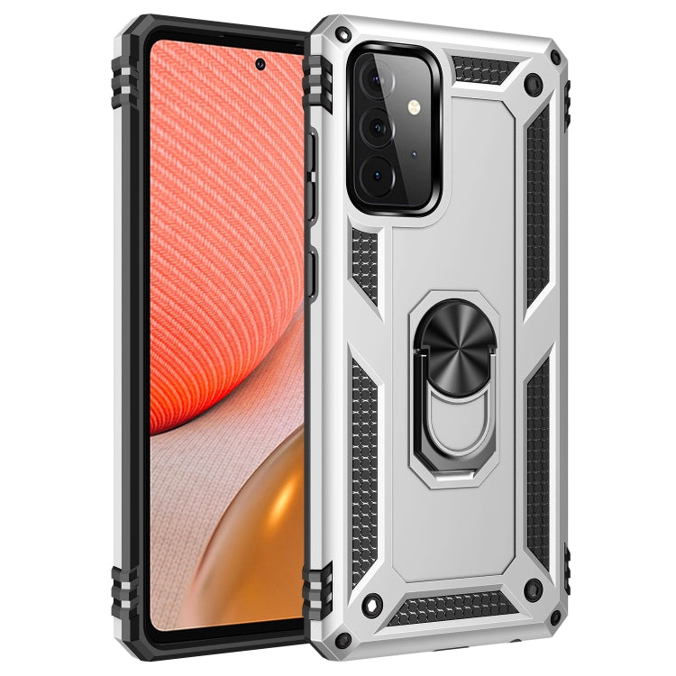 For Samsung Galaxy A72 5G / 4G Shockproof TPU + PC Protective Case with 360 Degree Rotating Holder
