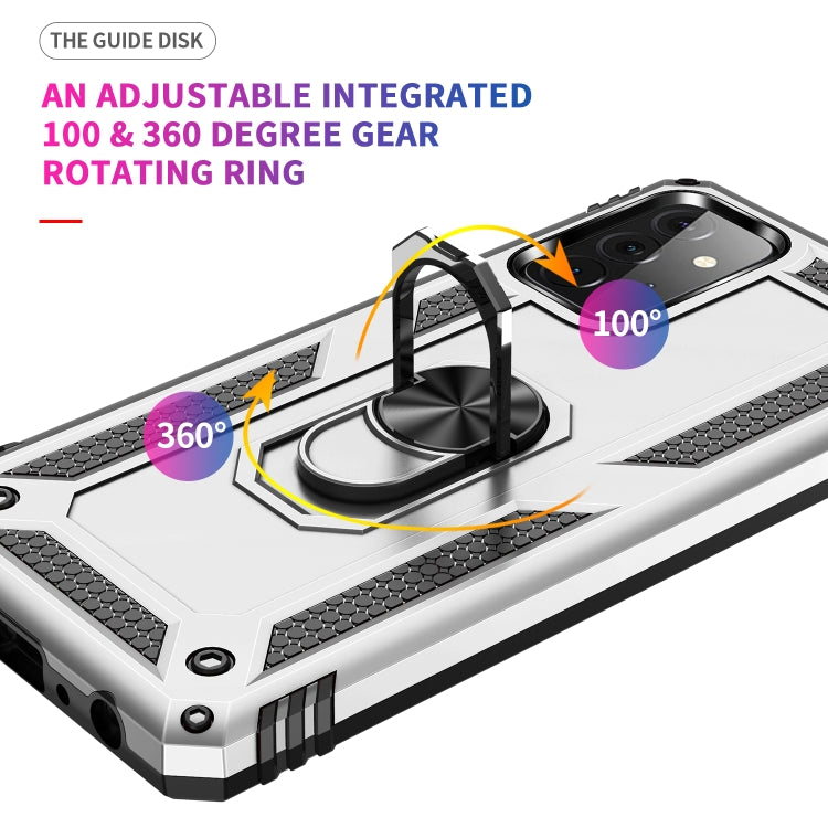 For Samsung Galaxy A72 5G / 4G Shockproof TPU + PC Protective Case with 360 Degree Rotating Holder