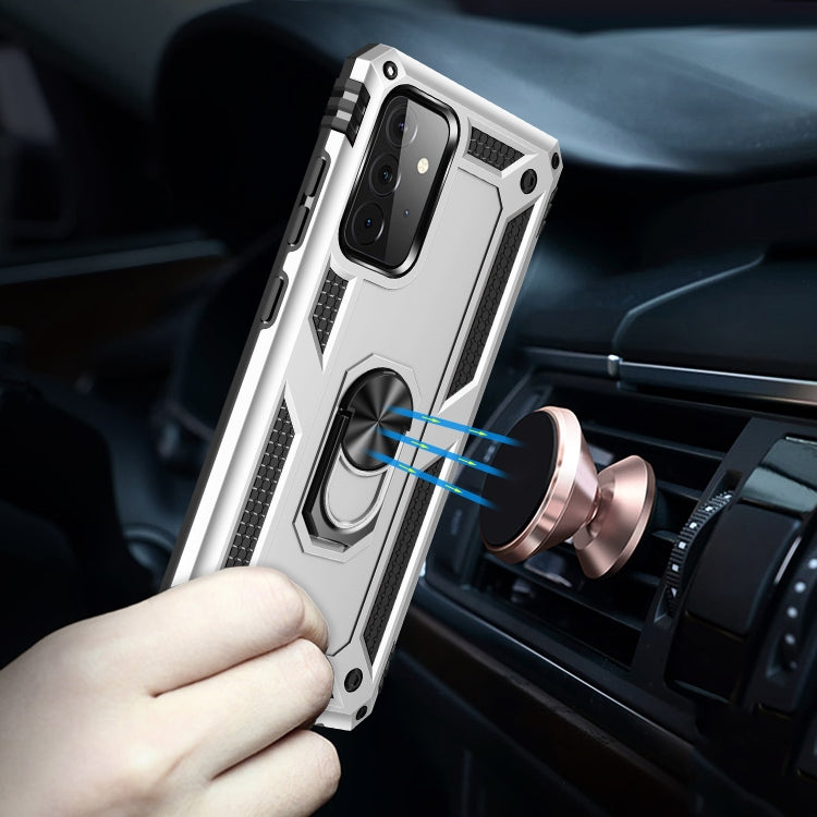 For Samsung Galaxy A72 5G / 4G Shockproof TPU + PC Protective Case with 360 Degree Rotating Holder