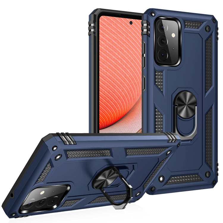 For Samsung Galaxy A72 5G / 4G Shockproof TPU + PC Protective Case with 360 Degree Rotating Holder