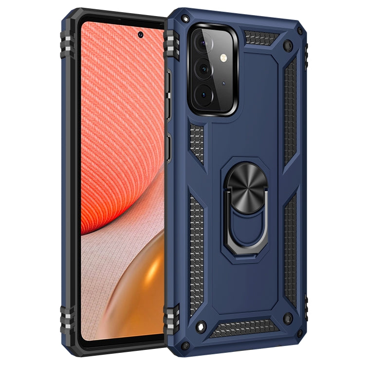 For Samsung Galaxy A72 5G / 4G Shockproof TPU + PC Protective Case with 360 Degree Rotating Holder