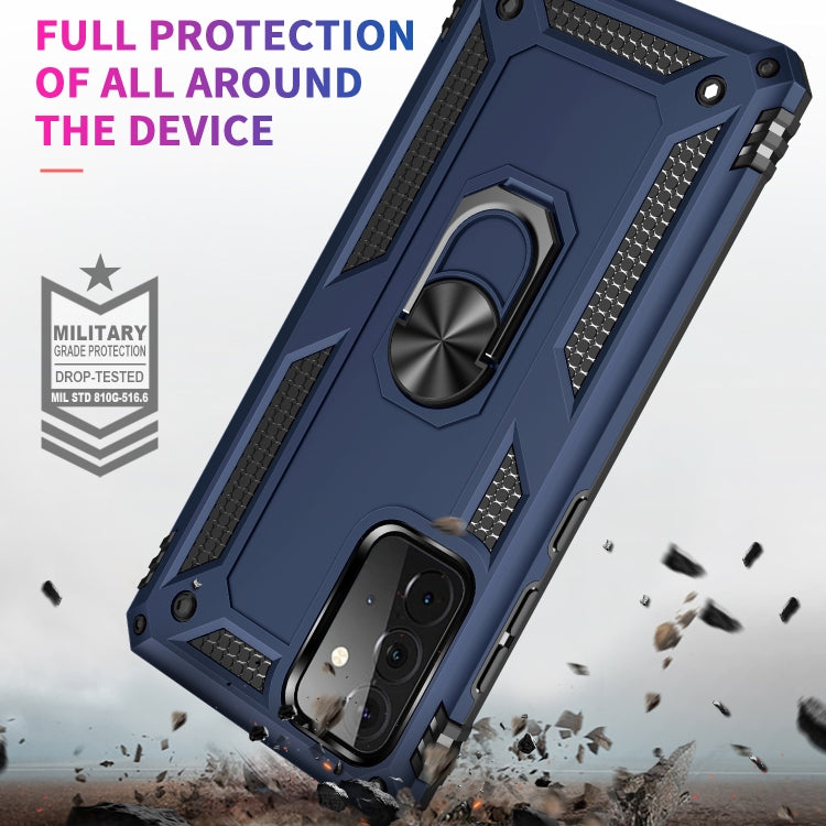 For Samsung Galaxy A72 5G / 4G Shockproof TPU + PC Protective Case with 360 Degree Rotating Holder