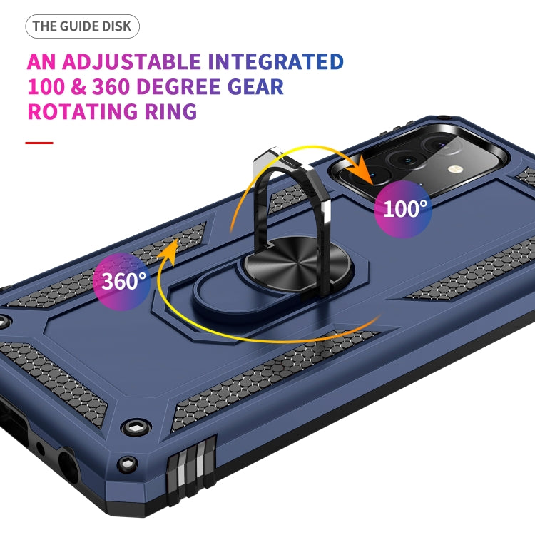 For Samsung Galaxy A72 5G / 4G Shockproof TPU + PC Protective Case with 360 Degree Rotating Holder