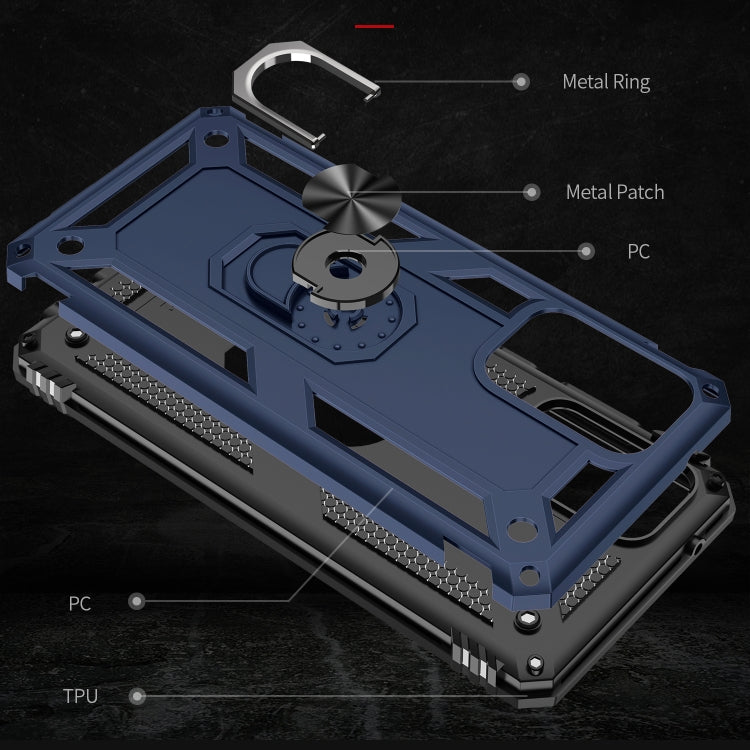 For Samsung Galaxy A72 5G / 4G Shockproof TPU + PC Protective Case with 360 Degree Rotating Holder