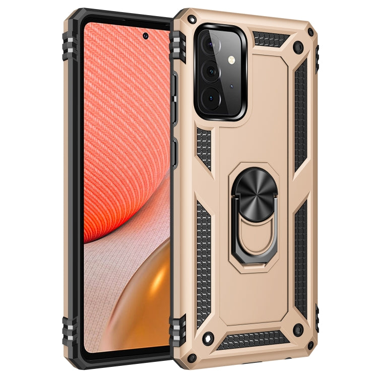 For Samsung Galaxy A72 5G / 4G Shockproof TPU + PC Protective Case with 360 Degree Rotating Holder
