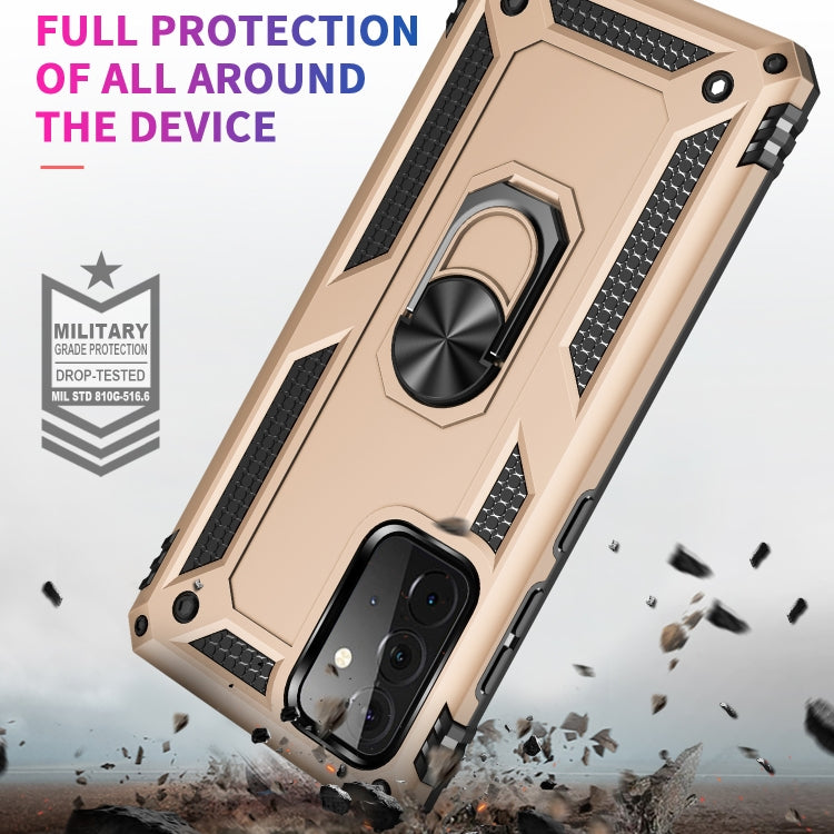 For Samsung Galaxy A72 5G / 4G Shockproof TPU + PC Protective Case with 360 Degree Rotating Holder