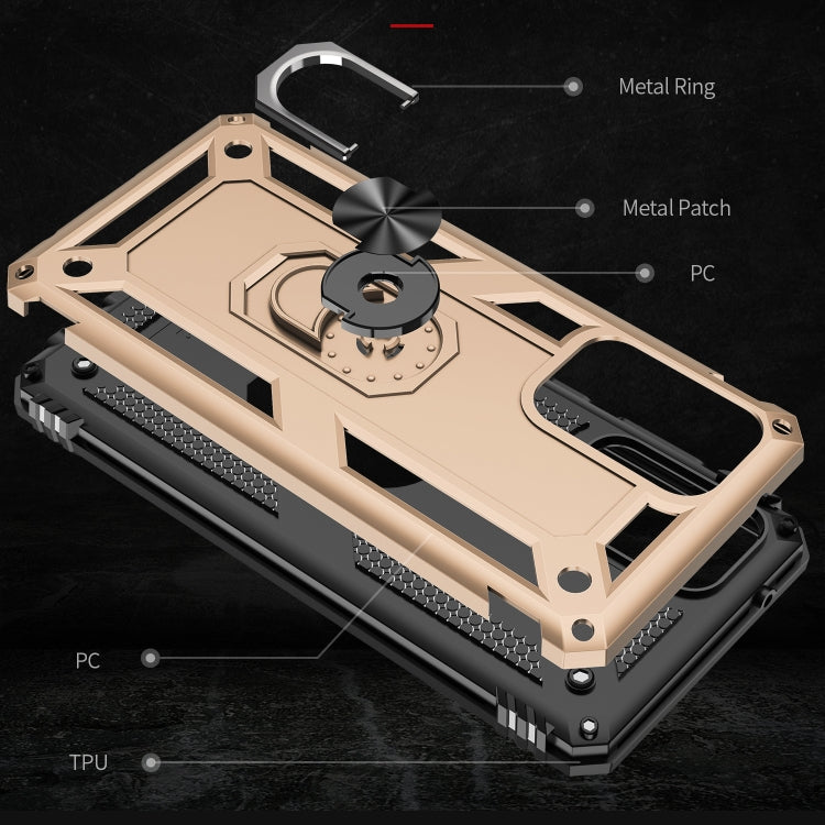 For Samsung Galaxy A72 5G / 4G Shockproof TPU + PC Protective Case with 360 Degree Rotating Holder