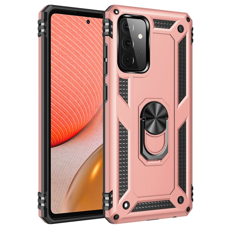 For Samsung Galaxy A72 5G / 4G Shockproof TPU + PC Protective Case with 360 Degree Rotating Holder