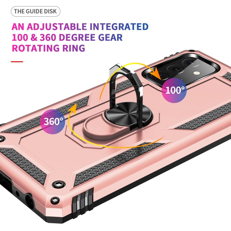 For Samsung Galaxy A72 5G / 4G Shockproof TPU + PC Protective Case with 360 Degree Rotating Holder
