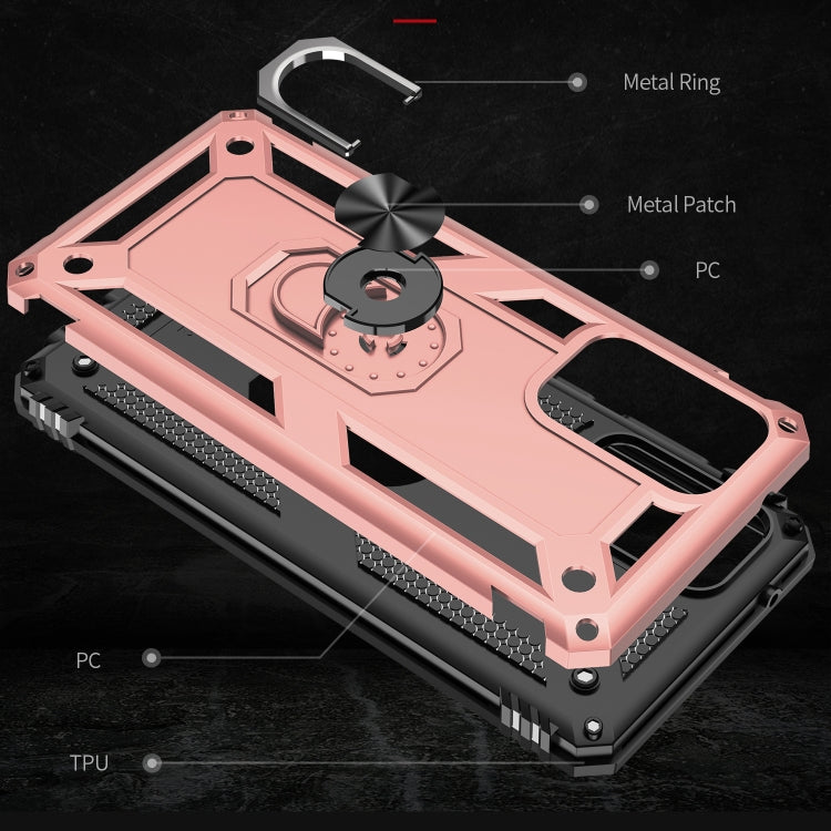 For Samsung Galaxy A72 5G / 4G Shockproof TPU + PC Protective Case with 360 Degree Rotating Holder