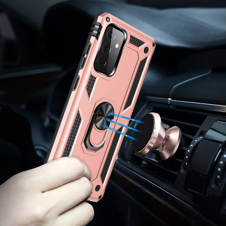 For Samsung Galaxy A72 5G / 4G Shockproof TPU + PC Protective Case with 360 Degree Rotating Holder