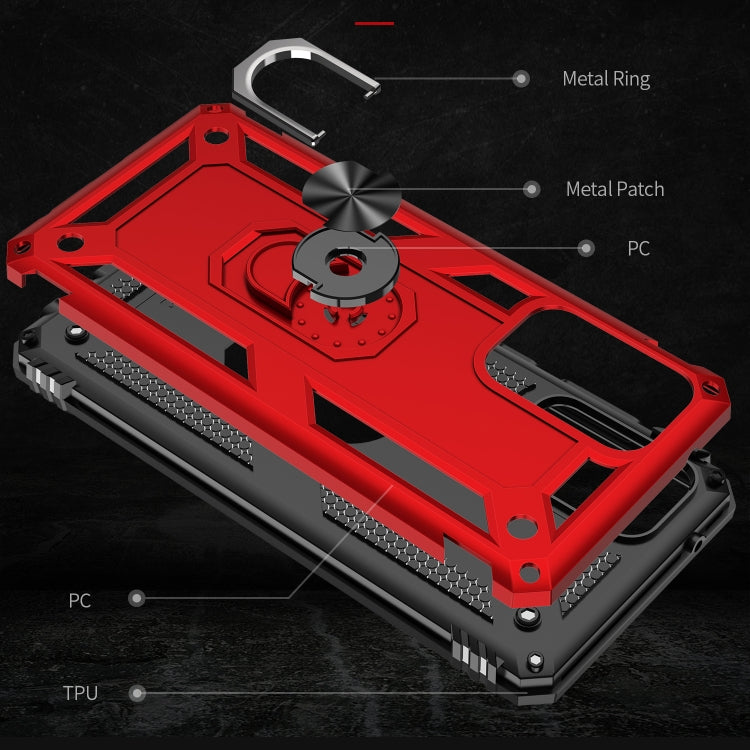 For Samsung Galaxy A72 5G / 4G Shockproof TPU + PC Protective Case with 360 Degree Rotating Holder