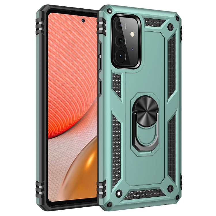 For Samsung Galaxy A72 5G / 4G Shockproof TPU + PC Protective Case with 360 Degree Rotating Holder