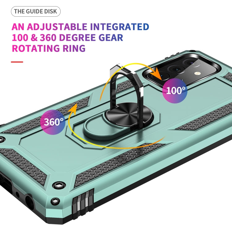 For Samsung Galaxy A72 5G / 4G Shockproof TPU + PC Protective Case with 360 Degree Rotating Holder