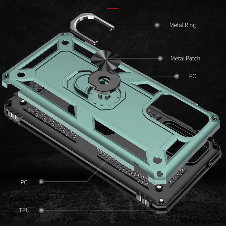 For Samsung Galaxy A72 5G / 4G Shockproof TPU + PC Protective Case with 360 Degree Rotating Holder