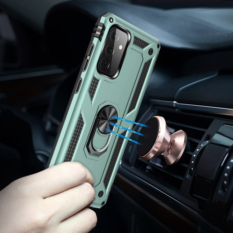 For Samsung Galaxy A72 5G / 4G Shockproof TPU + PC Protective Case with 360 Degree Rotating Holder