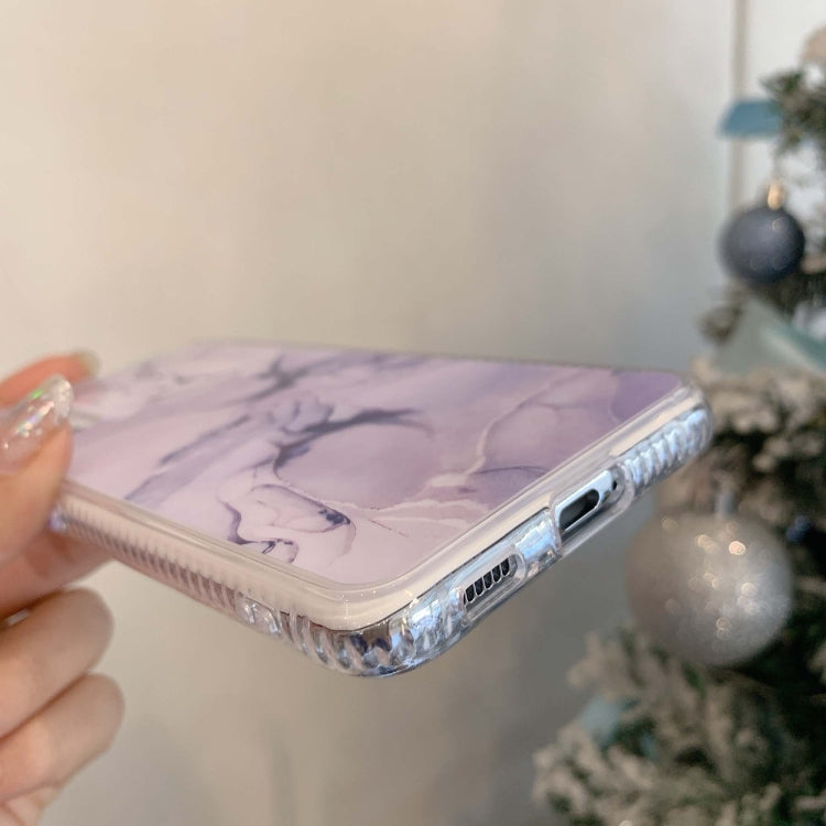 For Samsung Galaxy S21 Ultra 5G Coloured Glaze Marble TPU + PC Protective Case