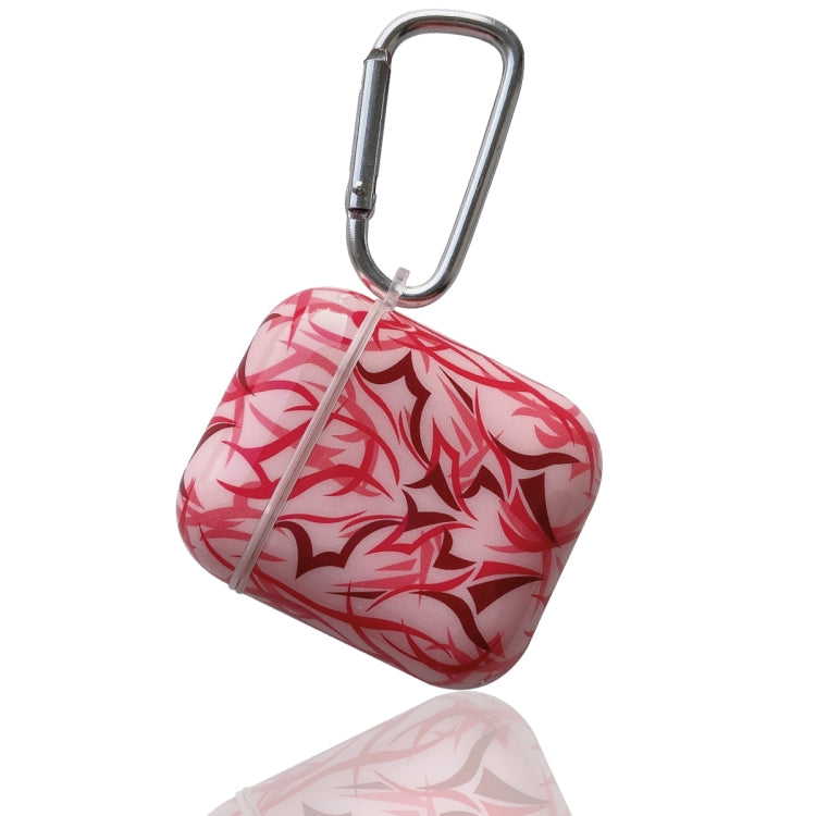 TPU Bauhinia Balloon Earphone Protective Case with Hook For AirPods 1 / 2