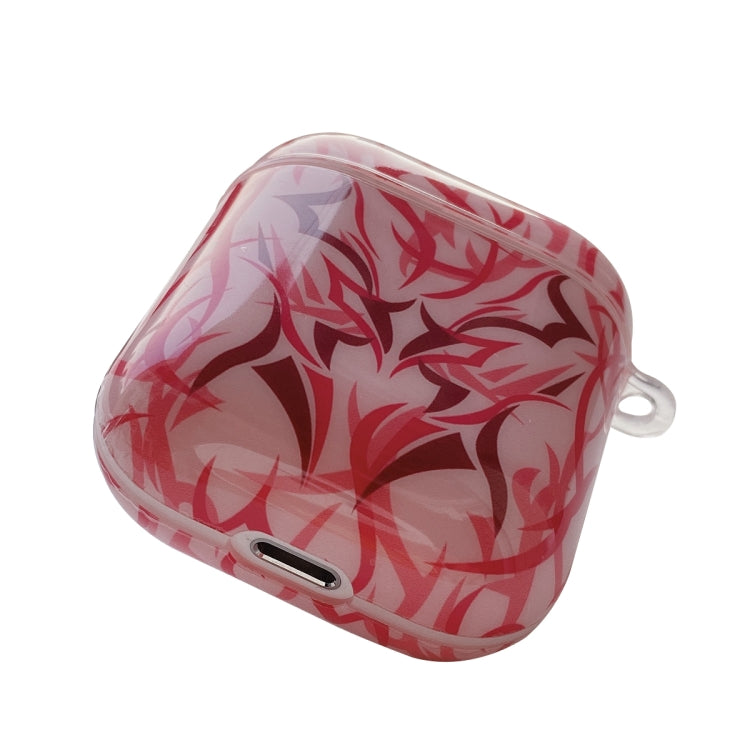 TPU Bauhinia Balloon Earphone Protective Case with Hook For AirPods 1 / 2