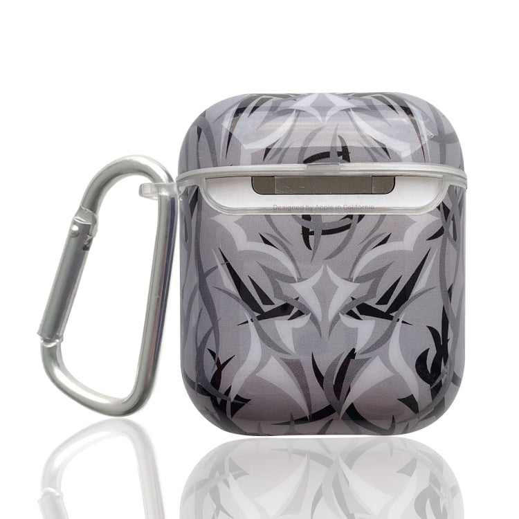 TPU Bauhinia Balloon Earphone Protective Case with Hook For AirPods 1 / 2