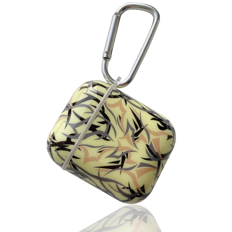 TPU Bauhinia Balloon Earphone Protective Case with Hook For AirPods 1 / 2