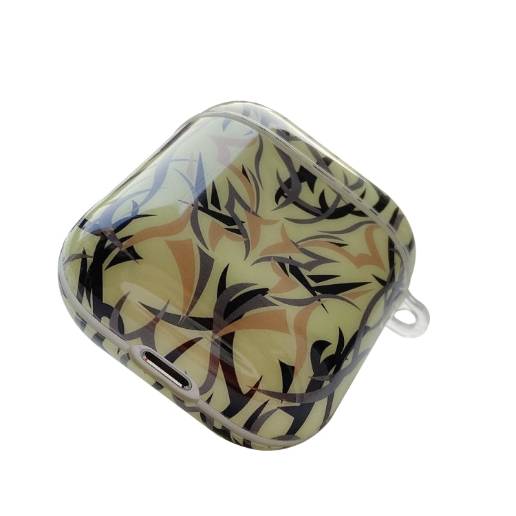 TPU Bauhinia Balloon Earphone Protective Case with Hook For AirPods 1 / 2