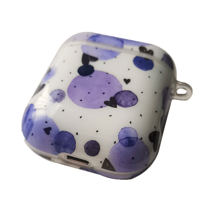 TPU Bauhinia Balloon Earphone Protective Case with Hook For AirPods 1 / 2