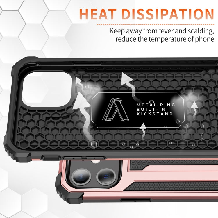 For iPhone 11 Knight Jazz PC+TPU Shockproof Protective Case with Foldable Holder