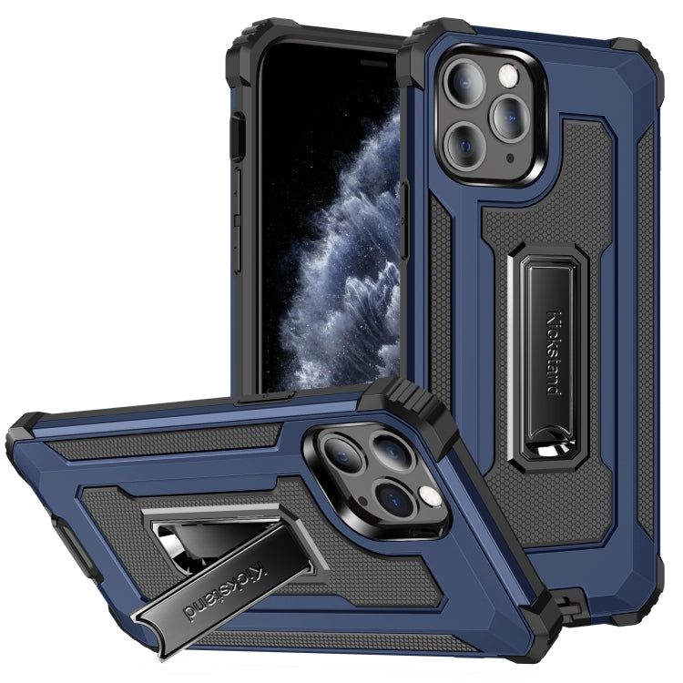 For iPhone 11 Pro Knight Jazz PC+TPU Shockproof Protective Case with Foldable Holder