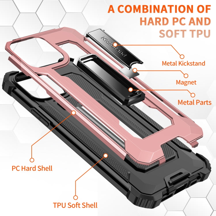 For iPhone 11 Pro Knight Jazz PC+TPU Shockproof Protective Case with Foldable Holder
