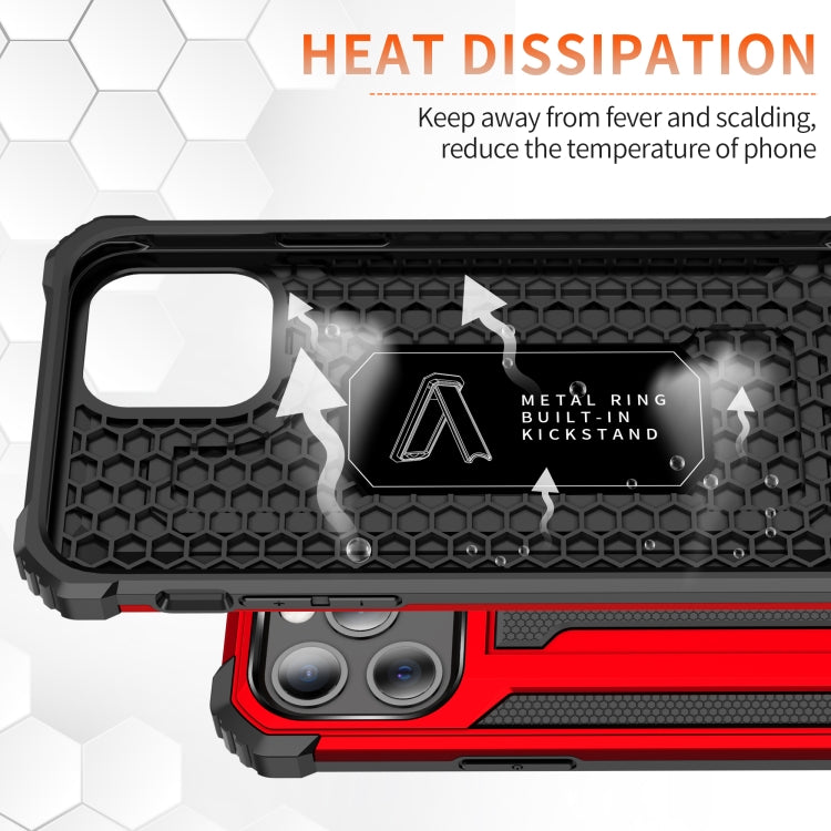 For iPhone 11 Pro Max Knight Jazz PC+TPU Shockproof Protective Case with Foldable Holder