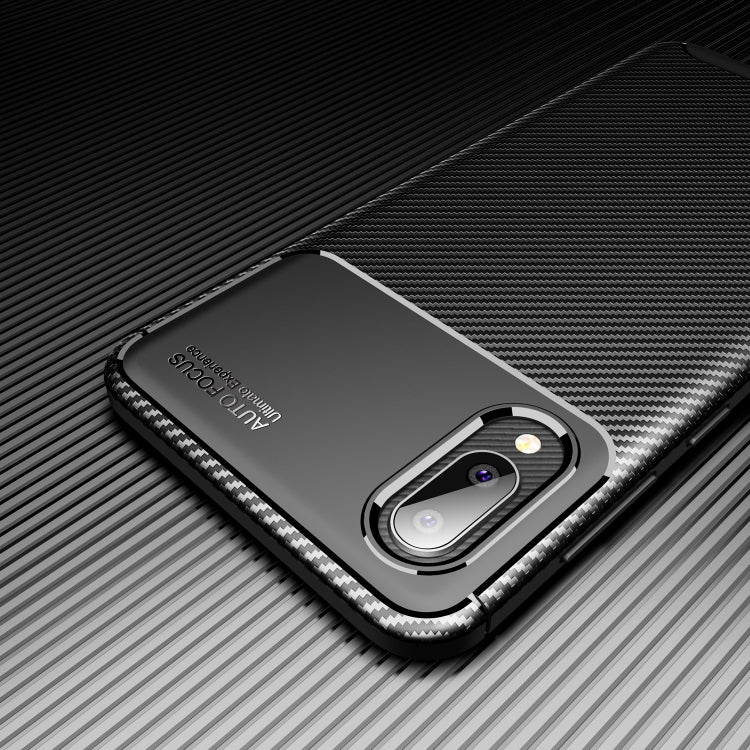 For Samsung Galaxy A02 Carbon Fiber Texture Shockproof TPU Case