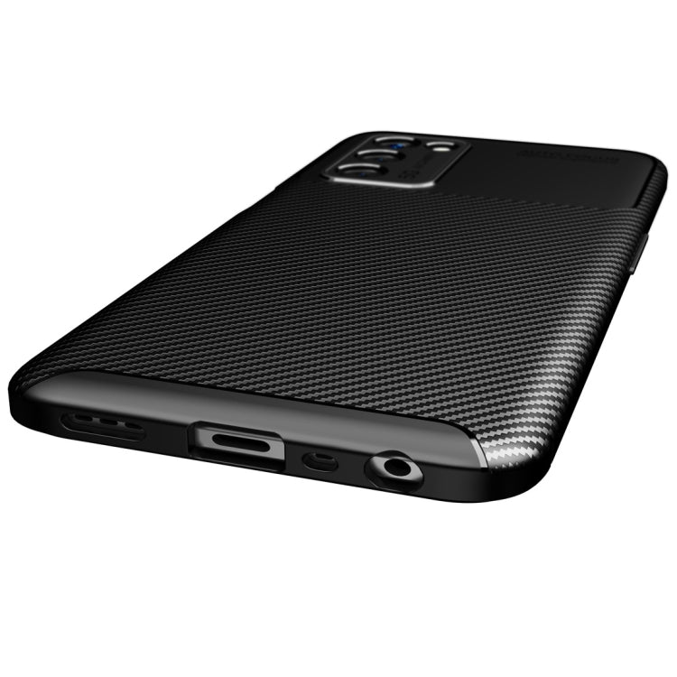 For OPPO A55 5G Carbon Fiber Texture Shockproof TPU Case