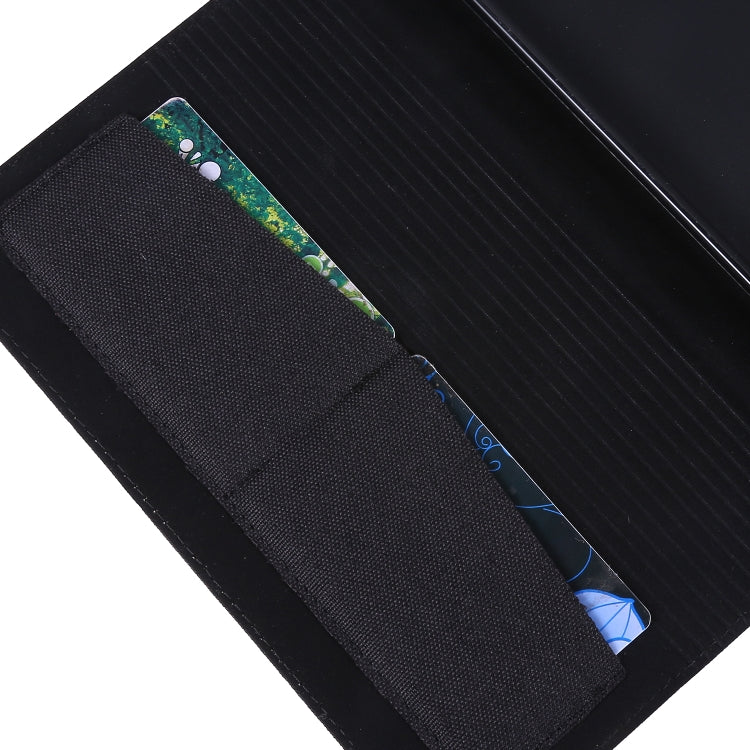 For Huawei M5 8.0 Horizontal Flip TPU + Fabric PU Leather Protective Case with Name Card Clip