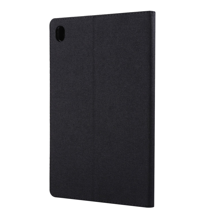 For Huawei M6 8.4 Horizontal Flip TPU + Fabric PU Leather Protective Case with Name Card Clip