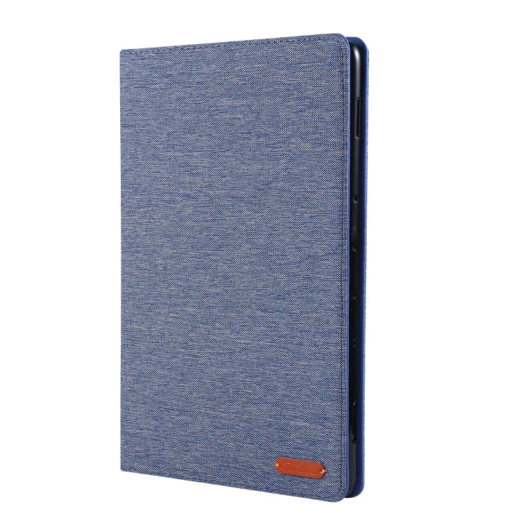 For Huawei M6 8.4 Horizontal Flip TPU + Fabric PU Leather Protective Case with Name Card Clip