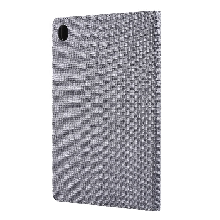 For Huawei M6 8.4 Horizontal Flip TPU + Fabric PU Leather Protective Case with Name Card Clip