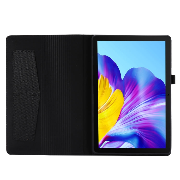 For Huawei Enjoy Tablet 2 10.1 / T10 / T10S Horizontal Flip TPU + Fabric PU Leather Protective Case with Name Card Clip