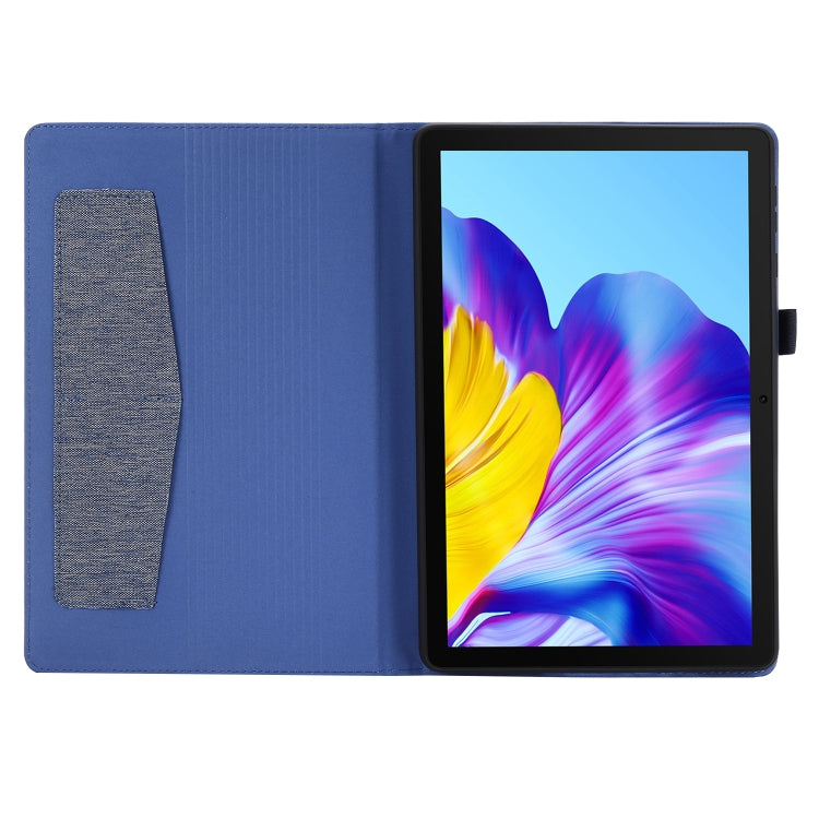 For Huawei Enjoy Tablet 2 10.1 / T10 / T10S Horizontal Flip TPU + Fabric PU Leather Protective Case with Name Card Clip