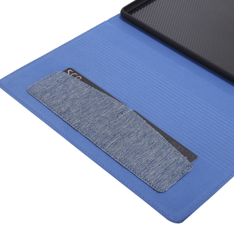 For Huawei Enjoy Tablet 2 10.1 / T10 / T10S Horizontal Flip TPU + Fabric PU Leather Protective Case with Name Card Clip