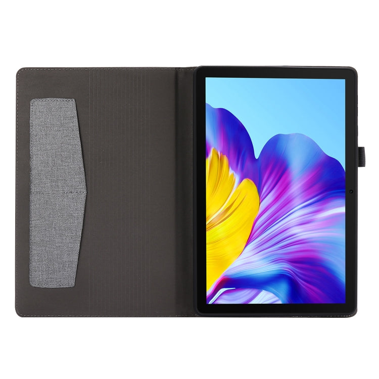For Huawei Enjoy Tablet 2 10.1 / T10 / T10S Horizontal Flip TPU + Fabric PU Leather Protective Case with Name Card Clip