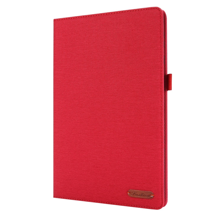 For Huawei Enjoy Tablet 2 10.1 / T10 / T10S Horizontal Flip TPU + Fabric PU Leather Protective Case with Name Card Clip