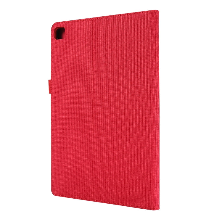 For Huawei Enjoy Tablet 2 10.1 / T10 / T10S Horizontal Flip TPU + Fabric PU Leather Protective Case with Name Card Clip