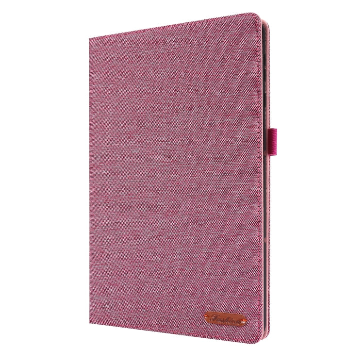 For Huawei Enjoy Tablet 2 10.1 / T10 / T10S Horizontal Flip TPU + Fabric PU Leather Protective Case with Name Card Clip