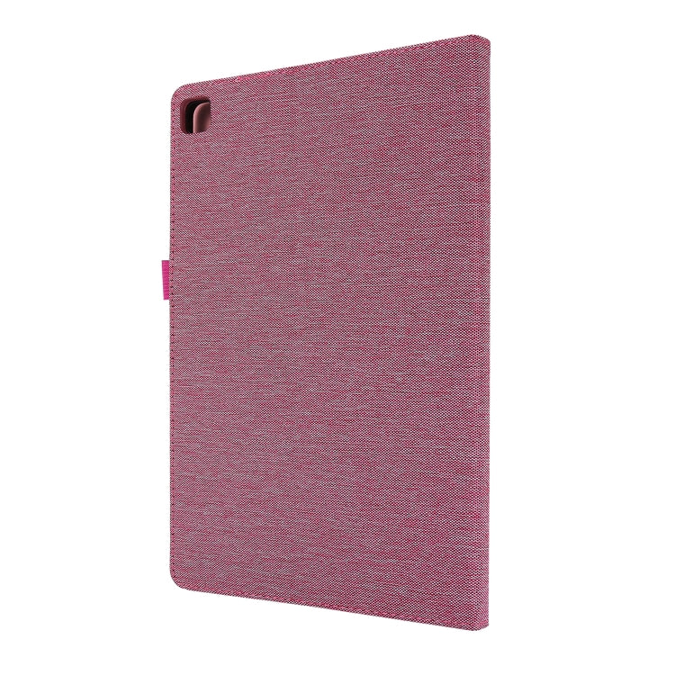 For Huawei Enjoy Tablet 2 10.1 / T10 / T10S Horizontal Flip TPU + Fabric PU Leather Protective Case with Name Card Clip