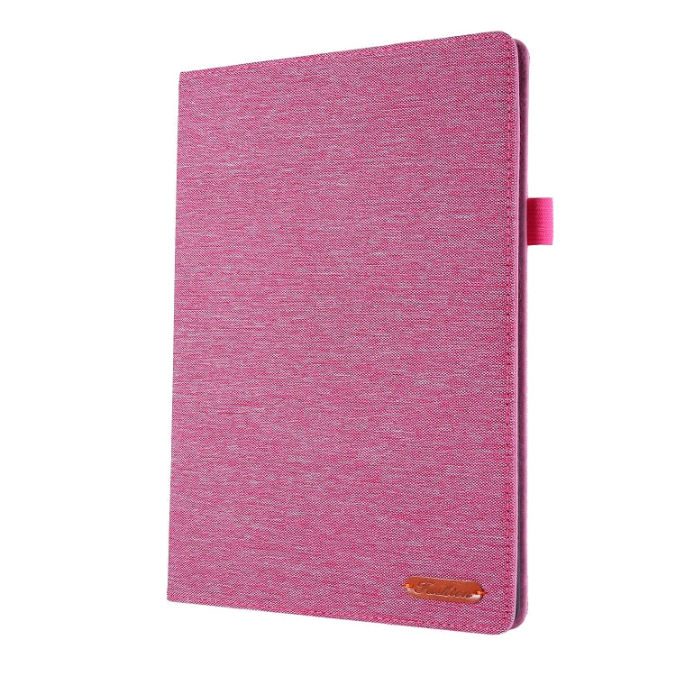 For Lenovo Tab E10 Horizontal Flip TPU + Fabric PU Leather Protective Case with Name Card Clip