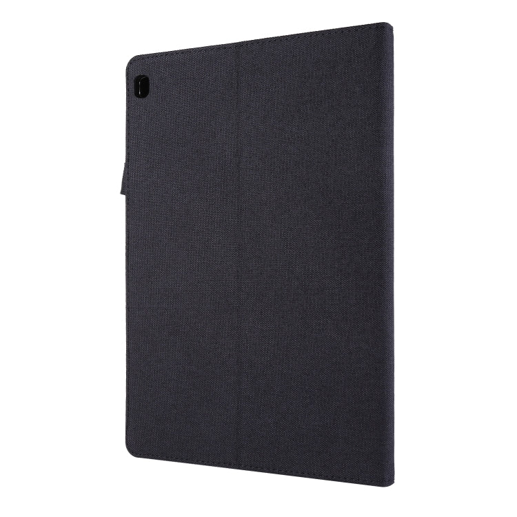 For Lenovo Tab M10 Horizontal Flip TPU + Fabric PU Leather Protective Case with Name Card Clip