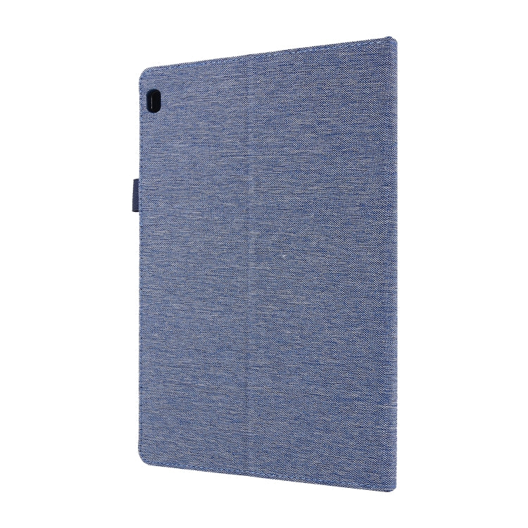 For Lenovo Tab M10 Horizontal Flip TPU + Fabric PU Leather Protective Case with Name Card Clip